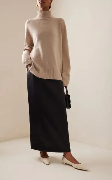 The Row Stepny Oversized Wool-Cashmere Turtleneck Sweater | Thumbnail 3 The Row Stepny Oversized Wool-Cashmere Turtleneck Sweater | Thumbnail 3