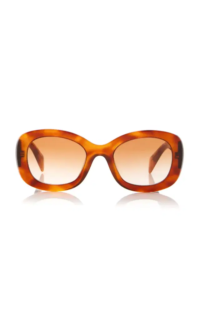 Prada Round-Frame Acetate Sunglasses