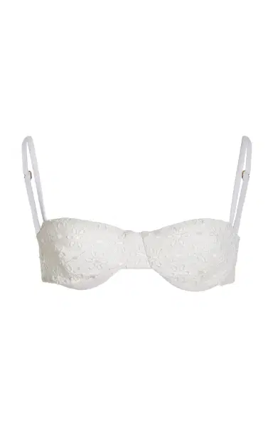 JUILLET SWIMWEAR Exclusive Ingrid Broderie Anglaise Balconette Bikini Top | Thumbnail 5