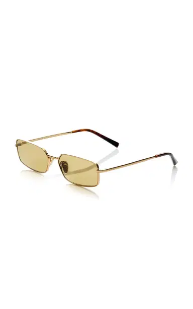 Prada Square-Frame Metal Sunglasses | Thumbnail 3