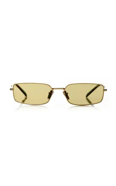 Prada Square-Frame Metal Sunglasses | Thumbnail 4