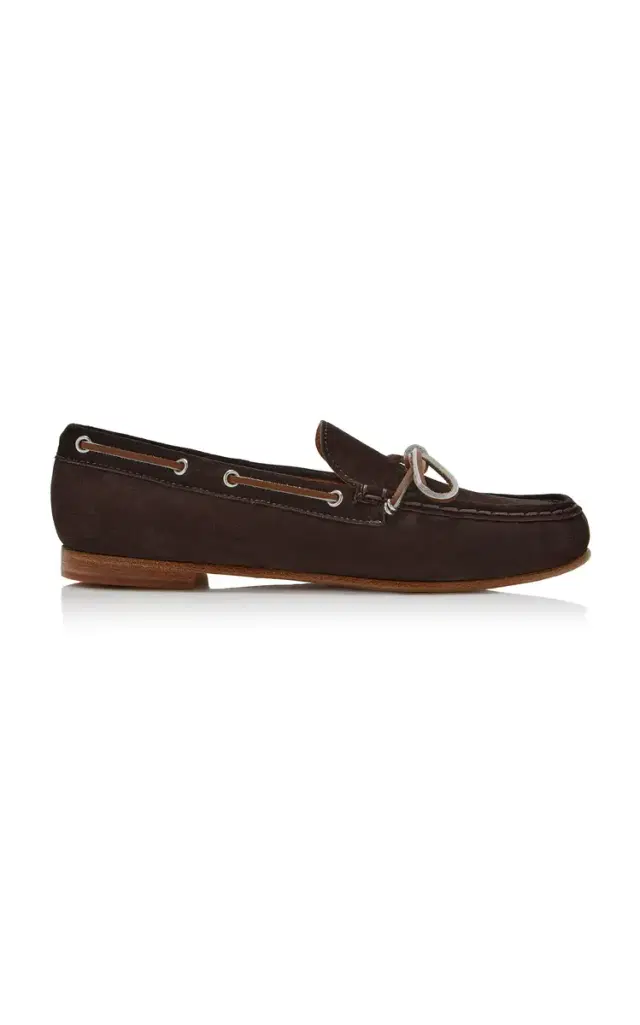 FRĒDA SALVADOR Exclusive Morgan Suede Boat Shoes