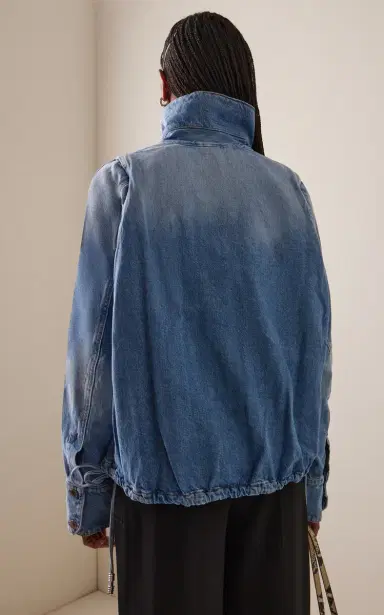 Brandon Maxwell The Harper Denim Balloon Jacket | Thumbnail 4