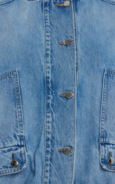 Brandon Maxwell The Harper Denim Balloon Jacket | Thumbnail 6