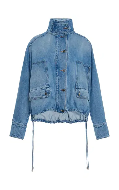 Brandon Maxwell The Harper Denim Balloon Jacket | Thumbnail 1
