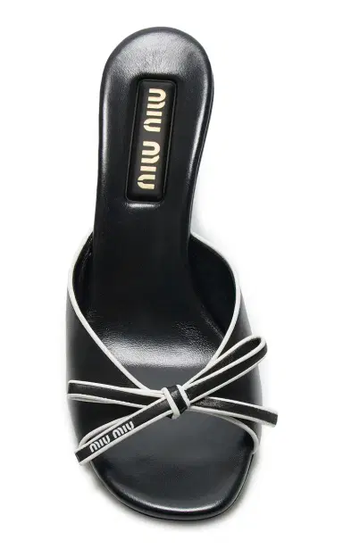 Miu Miu Ciabatte Leather Mules | Thumbnail 3 Miu Miu Ciabatte Leather Mules | Thumbnail 3