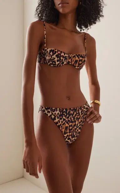 JUILLET SWIMWEAR Edie Leopard-Print Bikini Bottom | Thumbnail 2 JUILLET SWIMWEAR Edie Leopard-Print Bikini Bottom | Thumbnail 2
