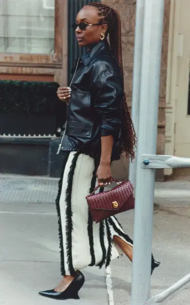 Brandon Maxwell The Harper Leather Balloon Jacket | Thumbnail 8