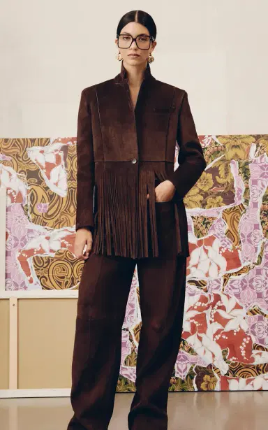 Etro Suede Wide-Leg Pants | Thumbnail 2