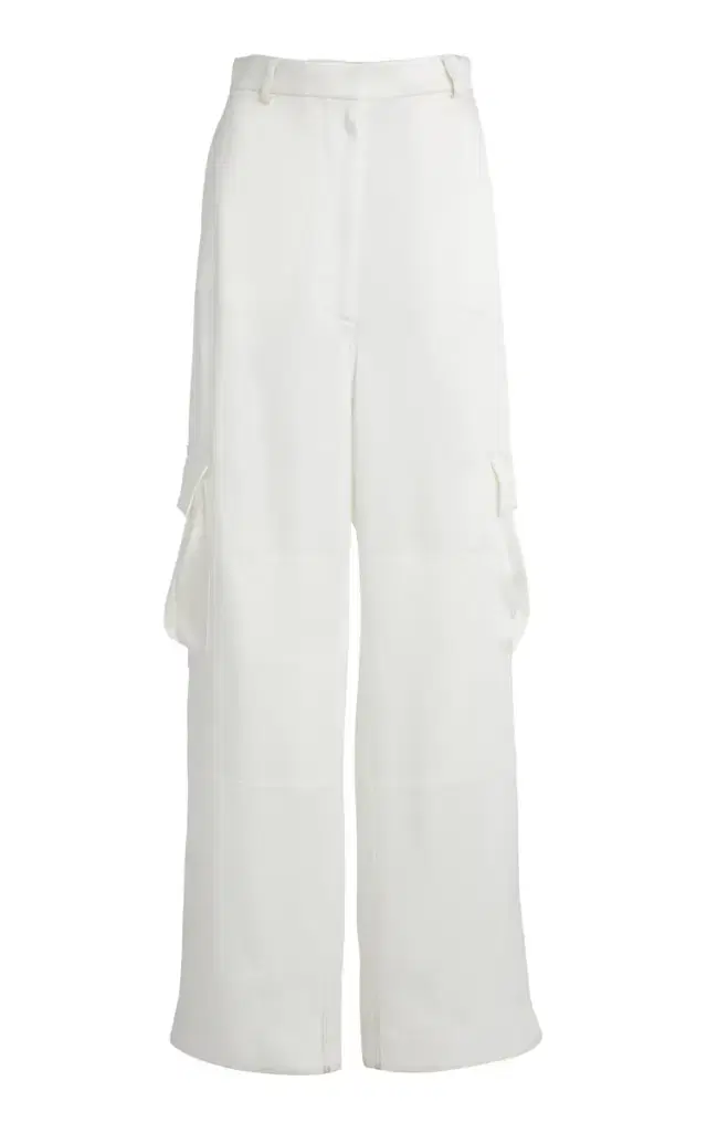 Stella McCartney Mixed Poplin Satin Trouser