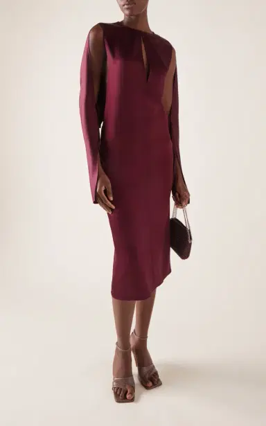 Stella McCartney Satin Cutout Detail Gown | Thumbnail 2