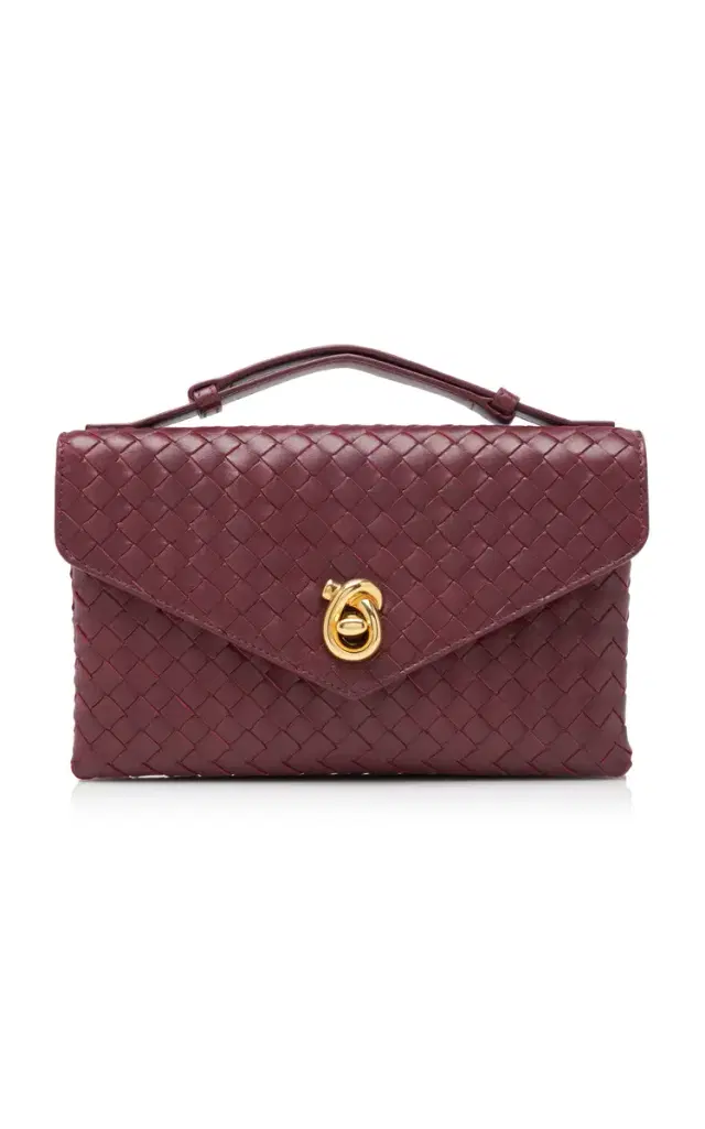 Knot Lock Intrecciato Leather Bag