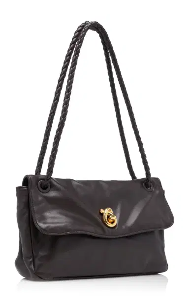 Bottega Veneta Knot Lock Leather Shoulder Bag | Thumbnail 4 Bottega Veneta Knot Lock Leather Shoulder Bag | Thumbnail 4