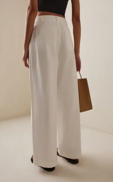 Jenni Kayne Newport High-Rise Cotton Wide-Leg Pants | Thumbnail 4