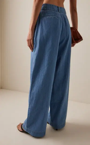Jenni Kayne Newport Pleated Denim Trousers | Thumbnail 4 Jenni Kayne Newport Pleated Denim Trousers | Thumbnail 4