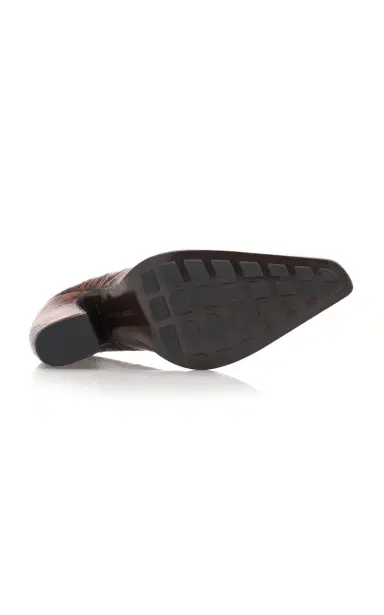 Bottega Veneta Tex Croc-Embossed Leather Mules | Thumbnail 7