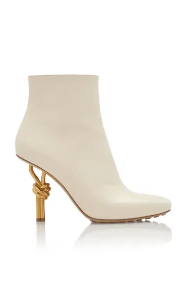 Bottega Veneta Knot Leather Ankle Boots | Thumbnail 1