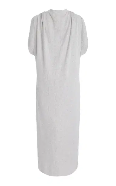 Brandon Maxwell The Lucy Draped Ribbed Jersey Midi Dress | Thumbnail 5