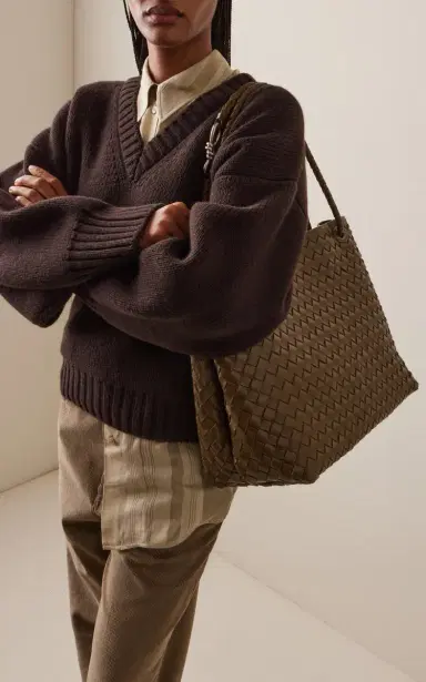 Bottega Veneta Large Andiamo Intrecciato Leather Tote Bag | Thumbnail 2 Bottega Veneta Large Andiamo Intrecciato Leather Tote Bag | Thumbnail 2
