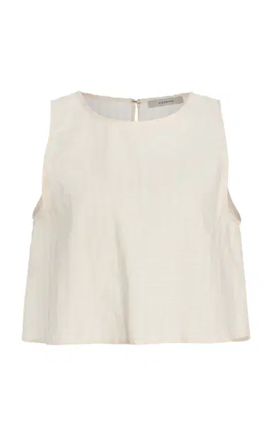 Asceno The Kobe Cotton-Linen Top | Thumbnail 6