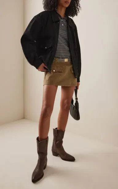 Miu Miu Leather Western Boots | Thumbnail 2 Miu Miu Leather Western Boots | Thumbnail 2