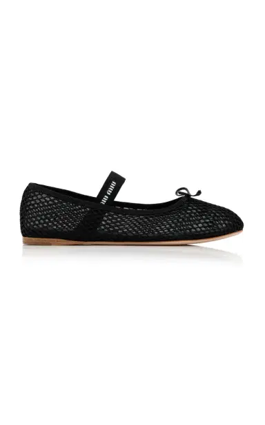 Miu Miu Net Ballet Flats | Thumbnail 6