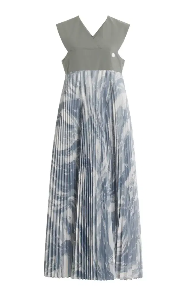Moncler Genius 4 Moncler Hyke Plisse Maxi Dress