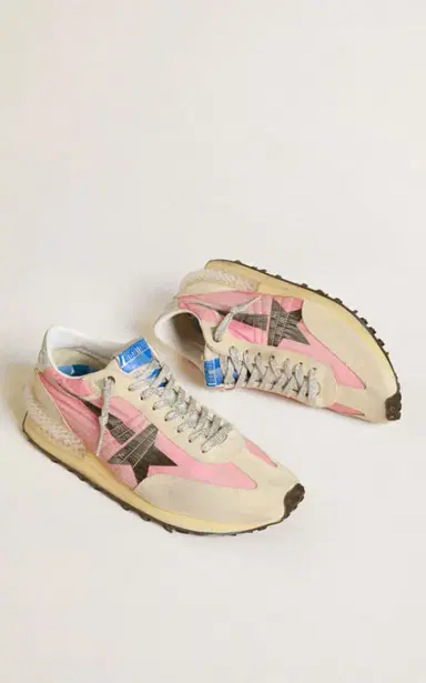 Golden Goose Running Marathon Leather-Trimmed Nylon Sneakers | Thumbnail 2