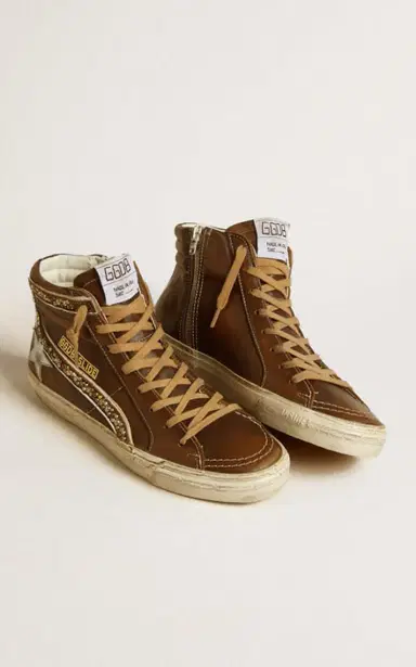 Golden Goose Slide Embellished Leather Sneakers | Thumbnail 3 Golden Goose Slide Embellished Leather Sneakers | Thumbnail 3