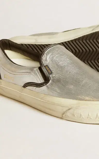 Golden Goose Laminated Leather Slip-On Sneakers | Thumbnail 5