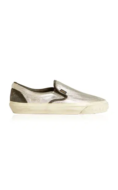 Golden Goose Laminated Leather Slip-On Sneakers | Thumbnail 6