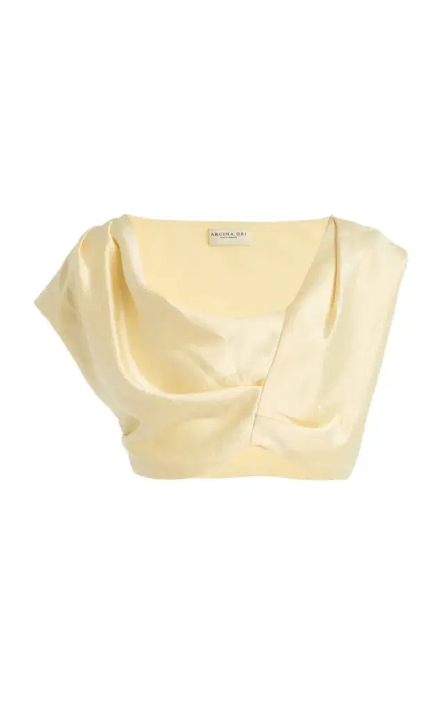 Arcina Ori Andi Cropped Satin Top