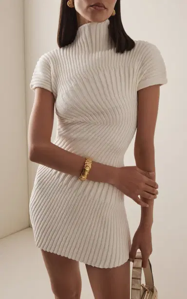 Cult Gaia Luka Knit Cotton Mini Dress | Thumbnail 3