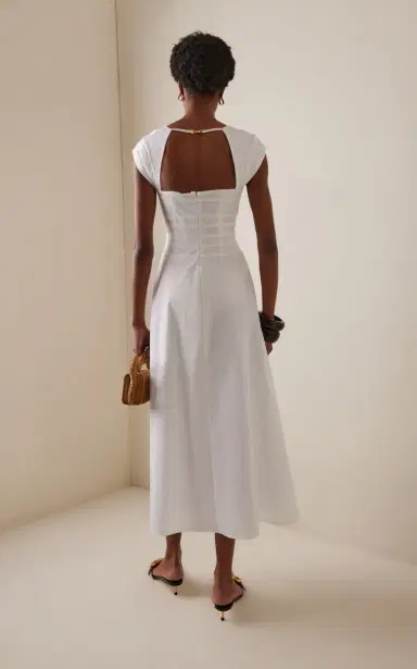 Cult Gaia Magnolia Cotton-Blend Maxi Dress | Thumbnail 4 Cult Gaia Magnolia Cotton-Blend Maxi Dress | Thumbnail 4