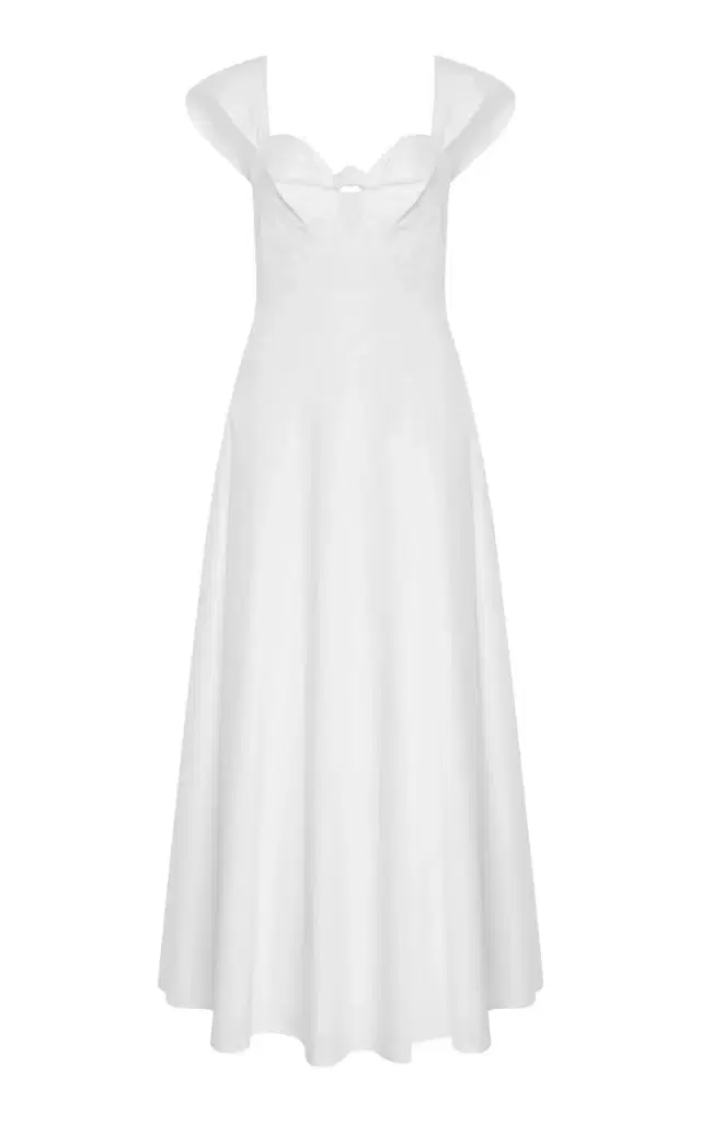 Cult Gaia Magnolia Cotton-Blend Maxi Dress