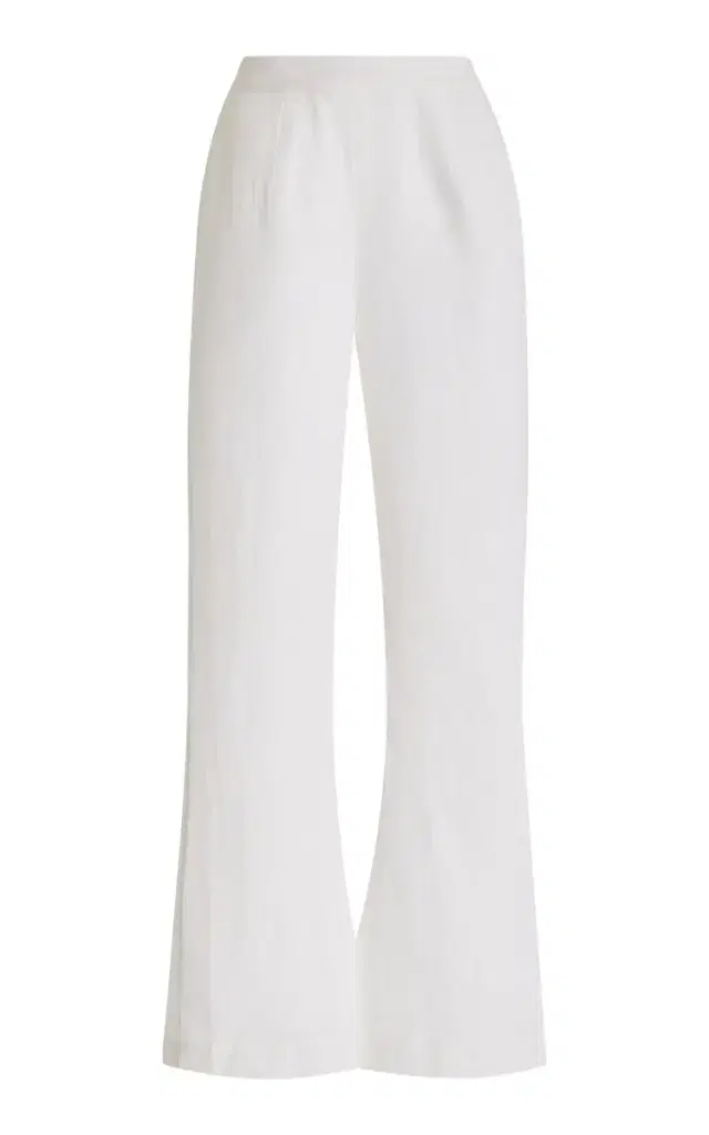 Posse Exclusive Tia High-Waisted Linen Flared-Leg Pants