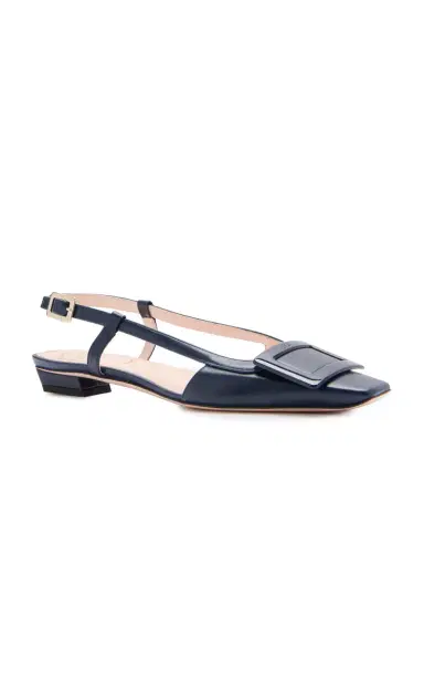 Roger Vivier Belle Vivier Leather Slingback Flats | Thumbnail 3 Roger Vivier Belle Vivier Leather Slingback Flats | Thumbnail 3