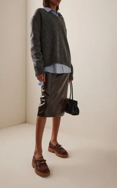Roger Vivier Viv Rangers Leather Boat Shoes | Thumbnail 2