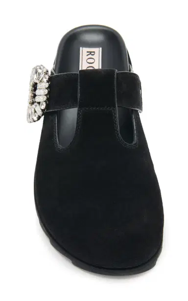 Roger Vivier Slidy Viv Suede Mules | Thumbnail 2 Roger Vivier Slidy Viv Suede Mules | Thumbnail 2