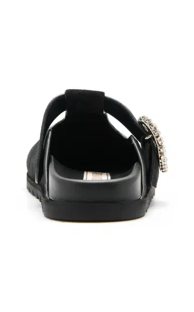 Roger Vivier Slidy Viv Suede Mules | Thumbnail 4 Roger Vivier Slidy Viv Suede Mules | Thumbnail 4