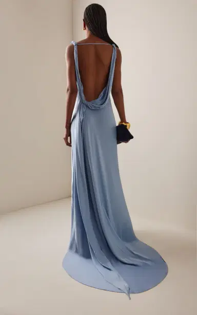 Arcina Ori Darcy Open-Back Satin Maxi Dress | Thumbnail 4 Arcina Ori Darcy Open-Back Satin Maxi Dress | Thumbnail 4