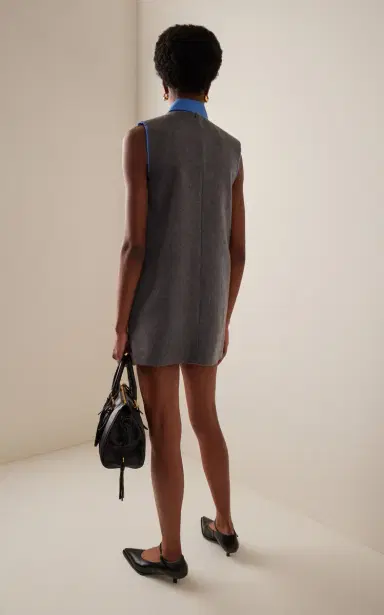 Miu Miu Velour Mini Dress | Thumbnail 4 Miu Miu Velour Mini Dress | Thumbnail 4