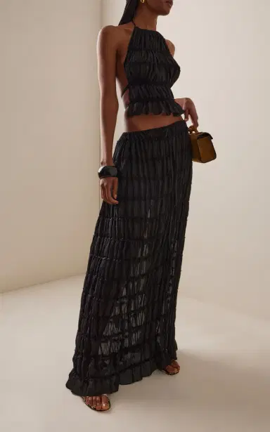 Arcina Ori Juliette Ruched Maxi Skirt | Thumbnail 2 Arcina Ori Juliette Ruched Maxi Skirt | Thumbnail 2