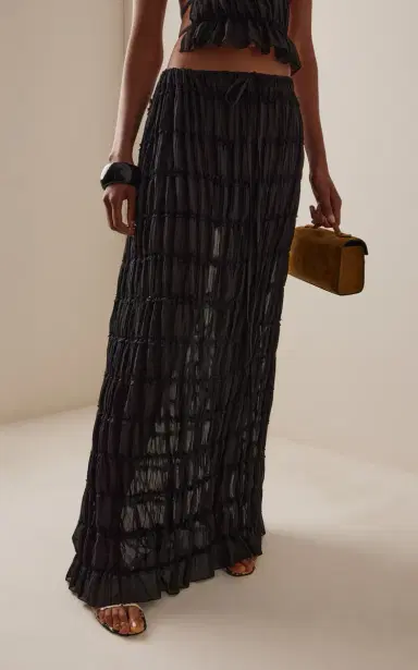 Arcina Ori Juliette Ruched Maxi Skirt | Thumbnail 3 Arcina Ori Juliette Ruched Maxi Skirt | Thumbnail 3