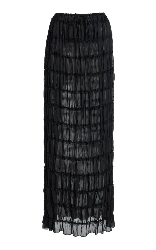 Juliette Ruched Maxi Skirt
