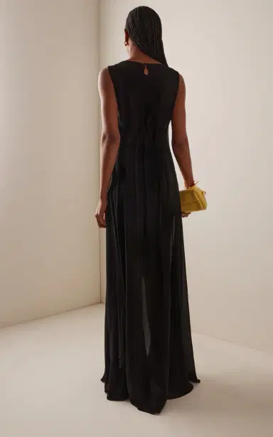 Arcina Ori Audrey Crepe-Georgette Maxi Dress | Thumbnail 4