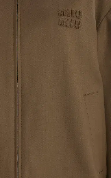 Miu Miu Collared Wool-Gabardine Jacket | Thumbnail 5 Miu Miu Collared Wool-Gabardine Jacket | Thumbnail 5