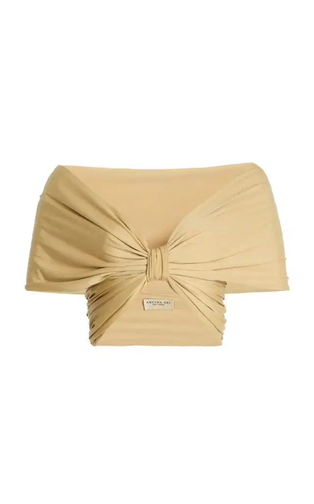 Alessia Cropped Off-The-Shoulder Jersey Top