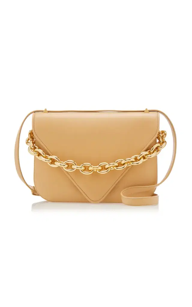 Bottega Veneta The Mount Large Leather Envelope Chain Bag