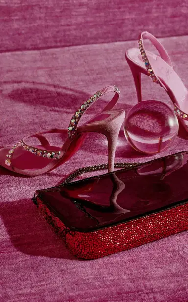 Christian Louboutin Emilie 100mm Embellished Suede Sandals | Thumbnail 2